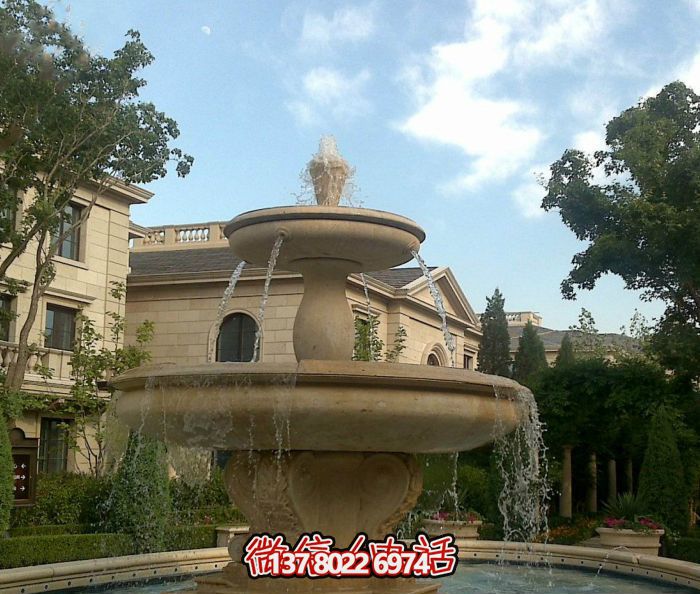自然的質(zhì)感，夢(mèng)幻的景觀——?jiǎng)e墅大理石景觀雕塑噴泉