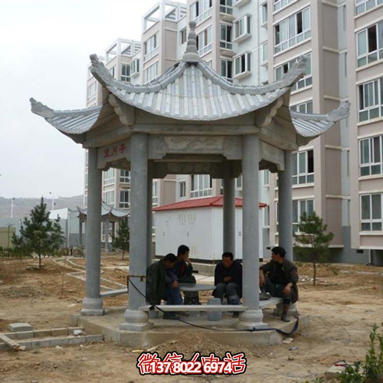 古典風情涼亭，點綴小區廣場，讓您休閑身心